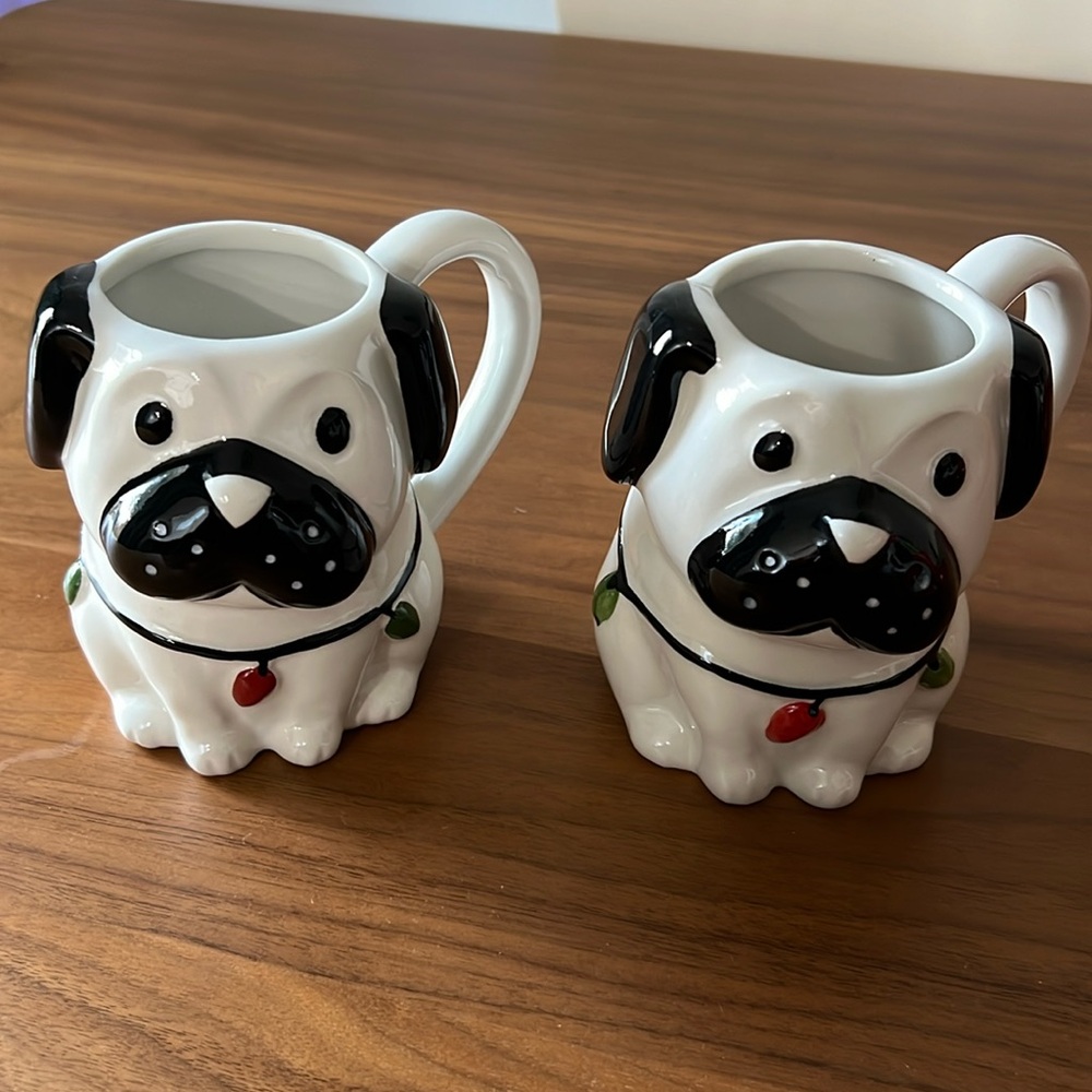 Target Wondershop Christmas Pug Mugs